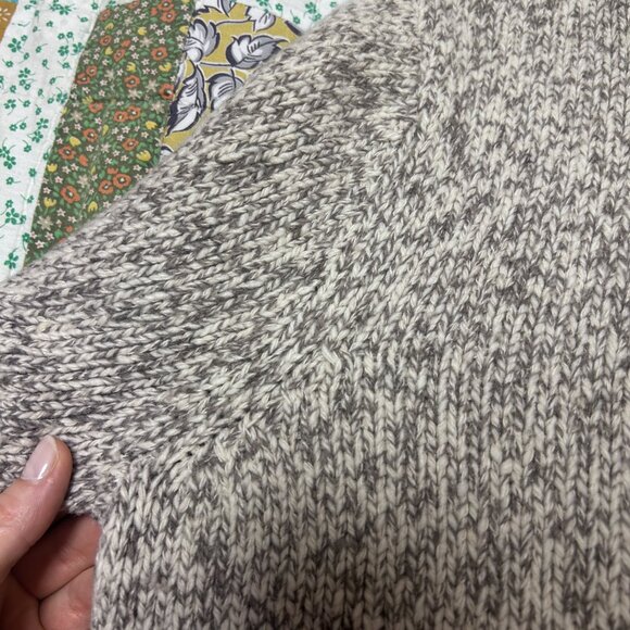 Rag & Bone Heathered Grey Wool Henley Sweater - Picture 8 of 11